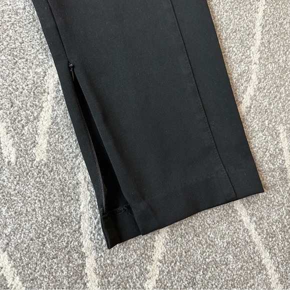 Ann Taylor Skinny Stretch Ankle Length Black Trousers with Elastic Waist - Picture 2 of 6